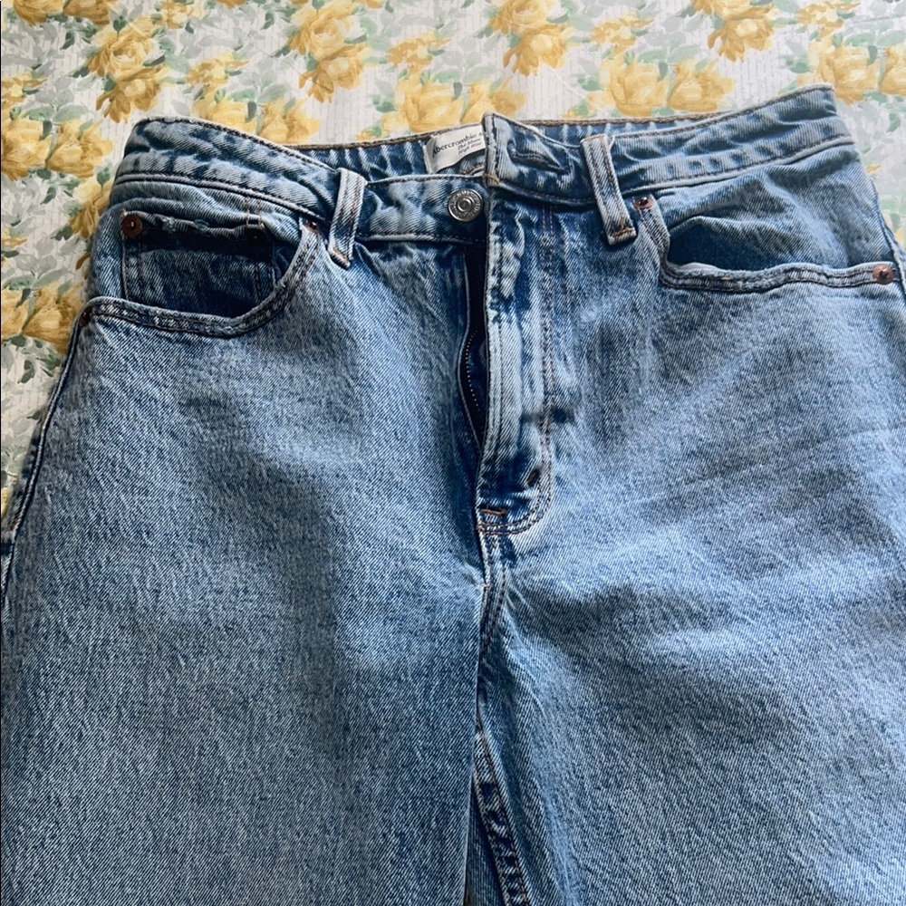 Abercrombie & Fitch Blue Straight Leg Jeans